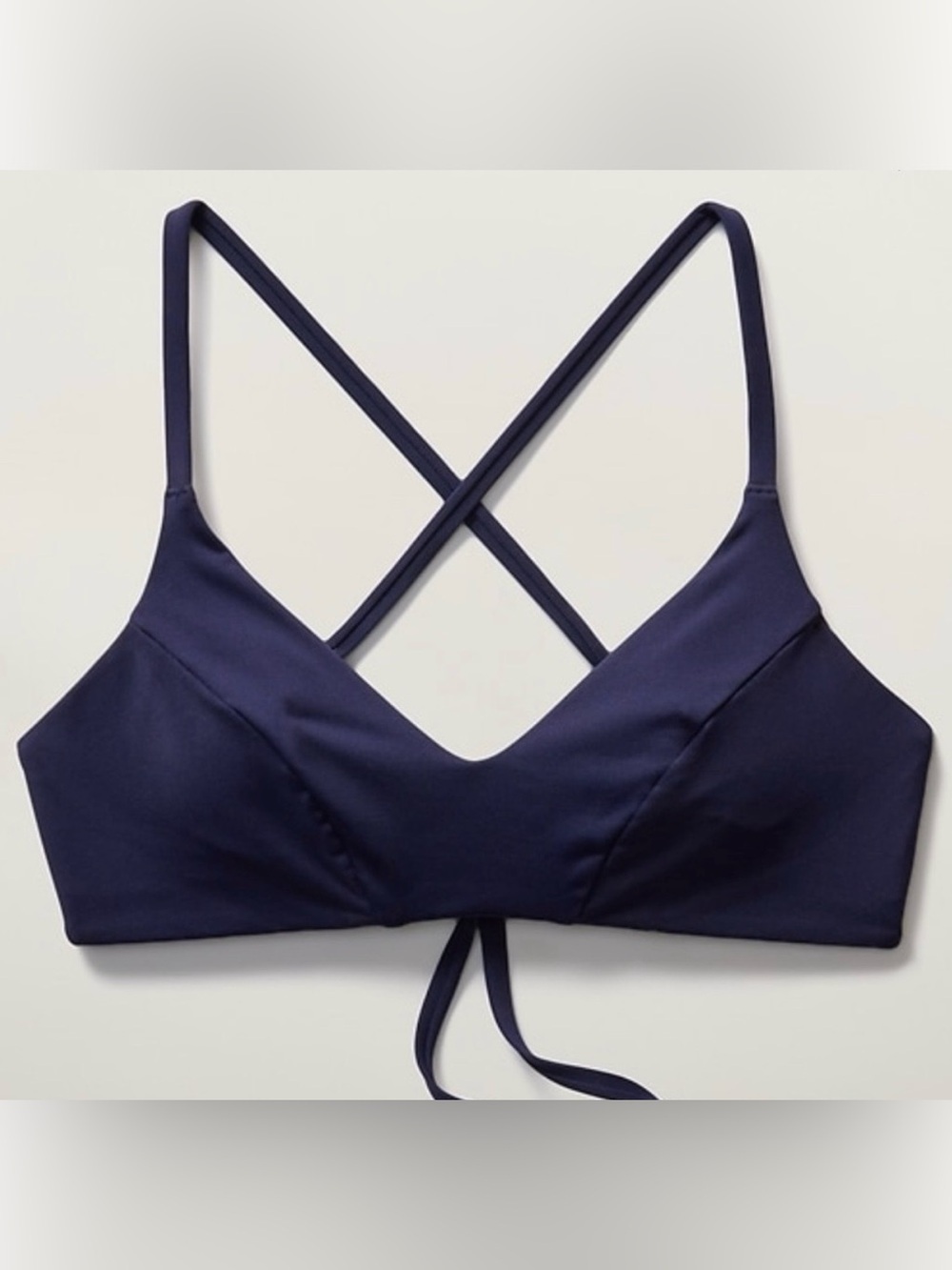 NWT Athleta Triangle Bikini Top in Navy